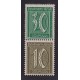 ALEMANIA 1921 ESTAMPILLAS SE-TENANT ZUSAMMENDRUCKE NUEVAS MINT MI S33 10 EUROS